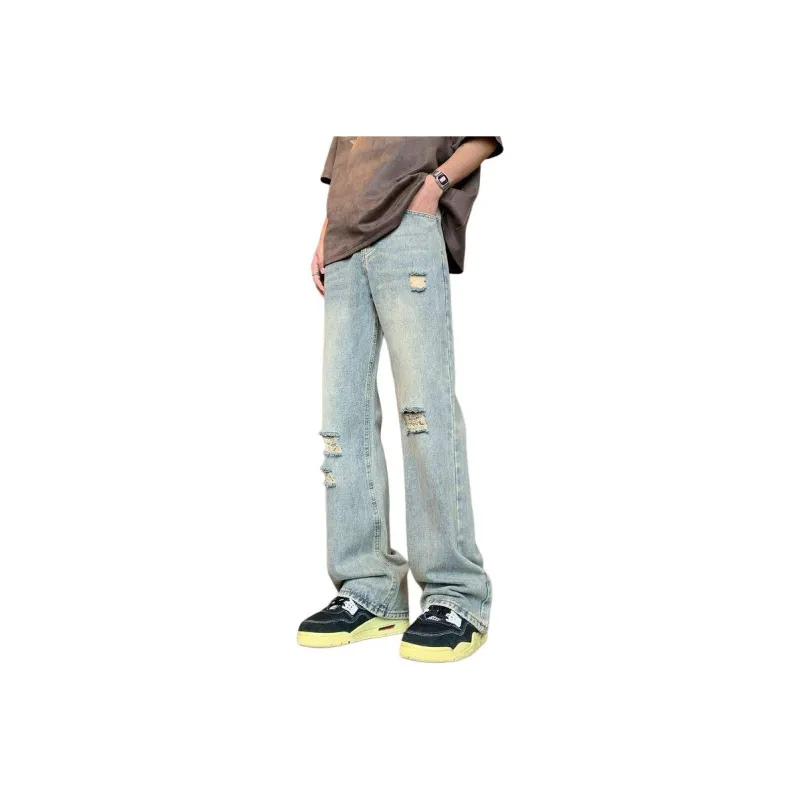 WARNING LIGHT Jeans Unisex Blue-0