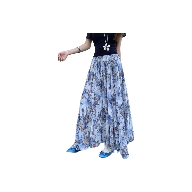 YINLEI Casual Long Skirt Women's-0