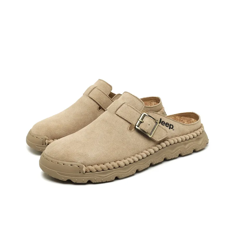 Jeep Rubber Sole Quiet Abrasion Resistant Closed Toe Slippers Unisex-2