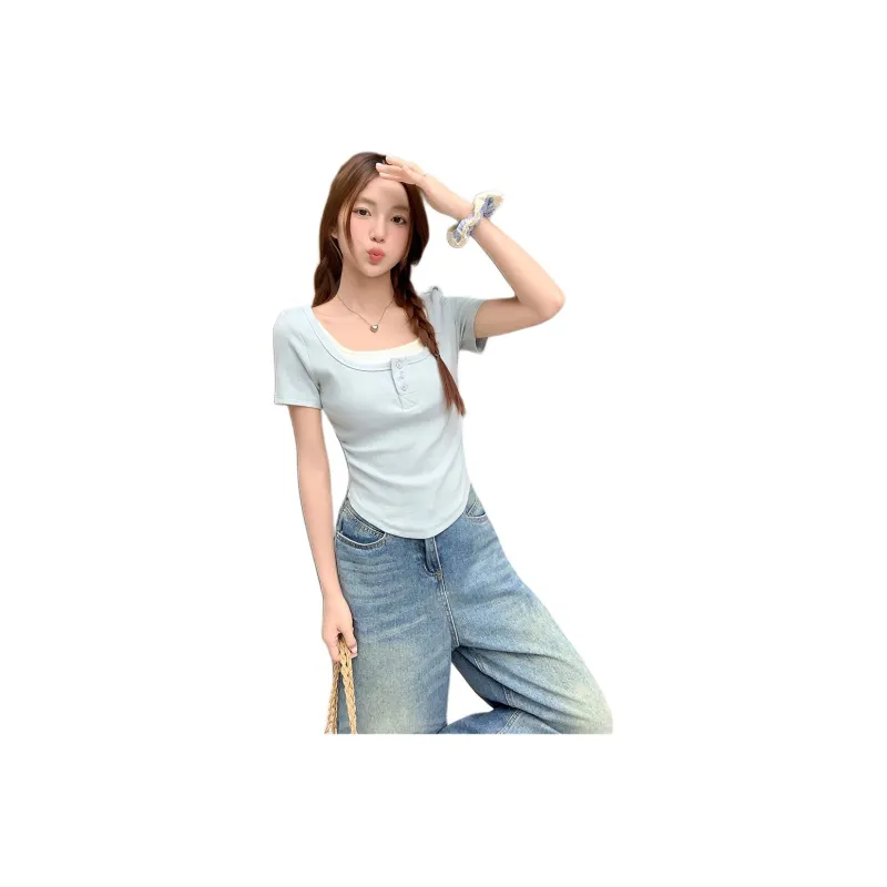 Flowers In Water Regular T Shirt Women's-2