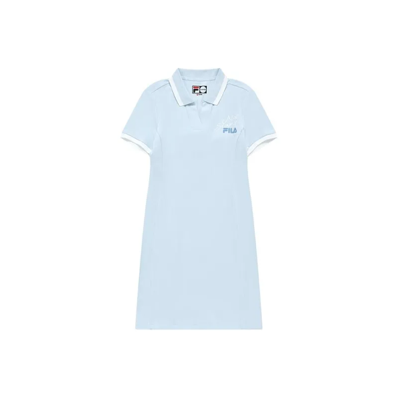 FILA FUSION Short Sleeved Dress Women's Blue-0