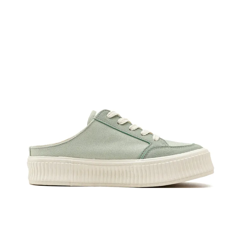 WARRIOR Skateboard Shoes Women's Low Top Green-1