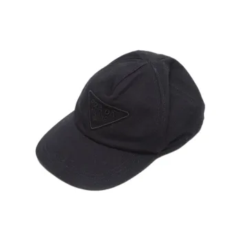 PRADA Cotton Baseball Caps Women's Black