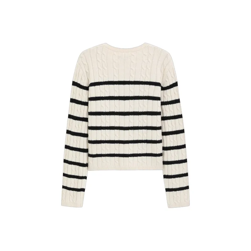 GAP Knitwear Women's Black White Stripes-1