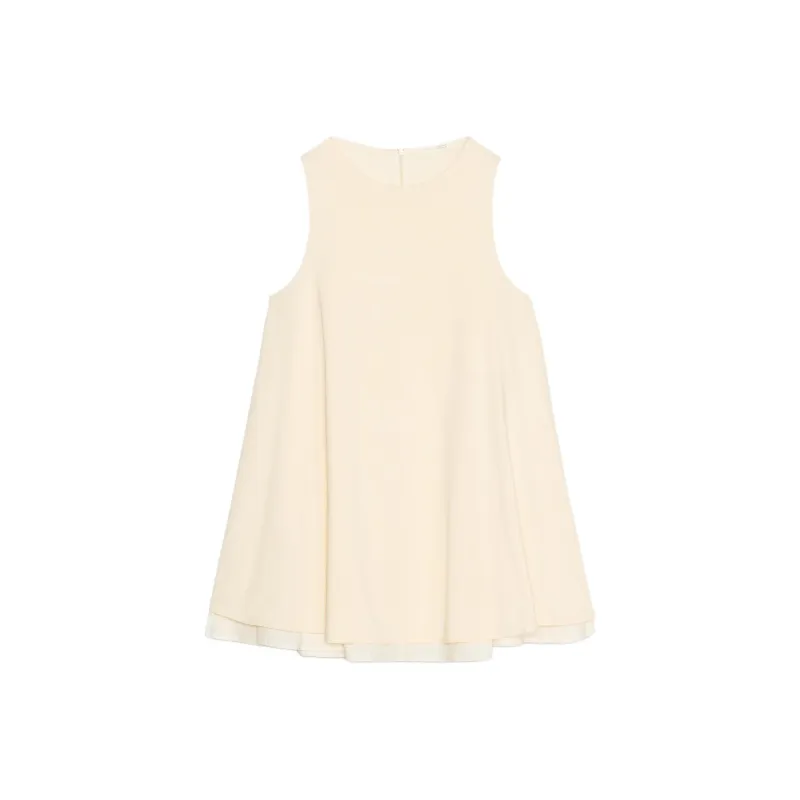 ZARA Sleeveless Dresses Women's Butter-0