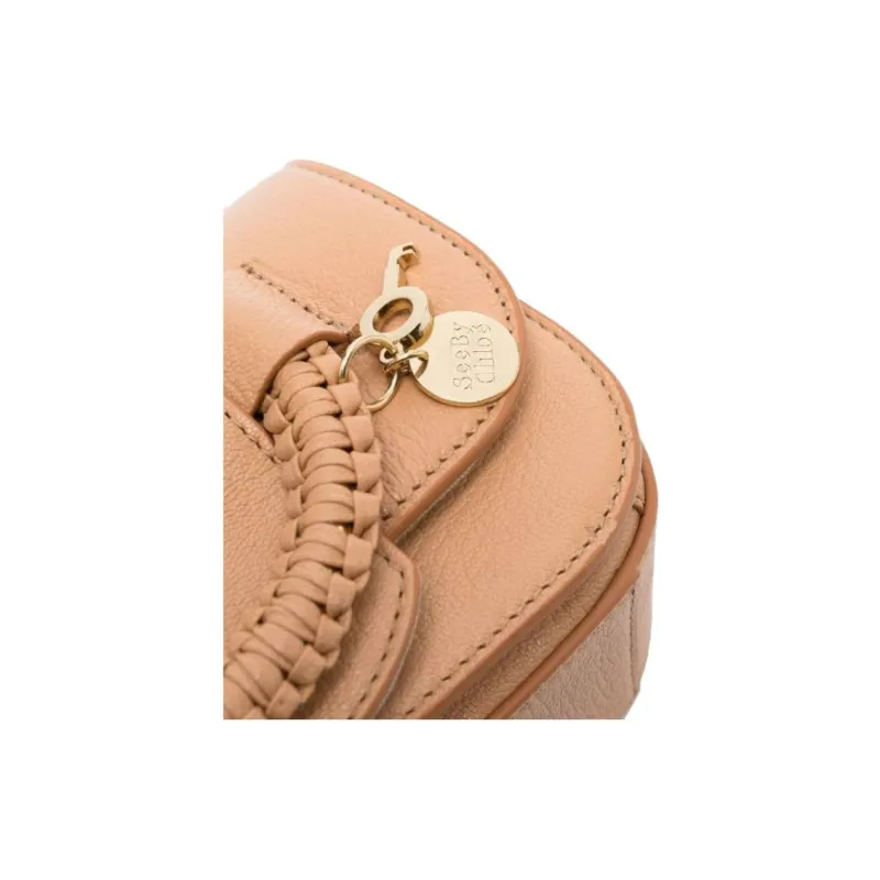 See By Chloe Hana Grain Goatskin Portable Crossbody Bag, Shoulder Bag Women's Tan-3