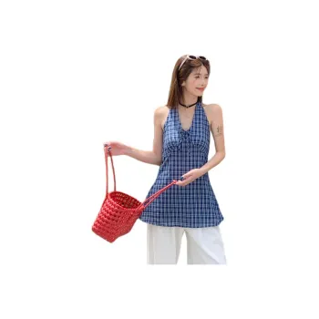 GOSO Tank Tops Women's Plaid