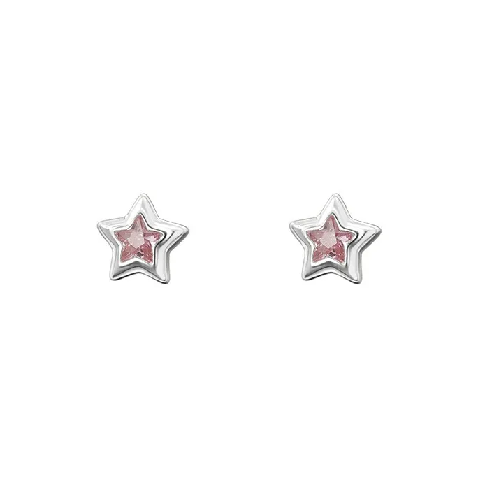 UABA 999 Fine Silver Stud Earrings Women's-0
