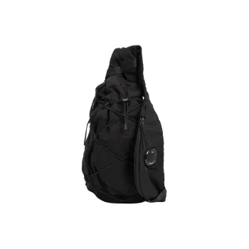 C.P.Company Solid Color Sling Bag Unisex Black