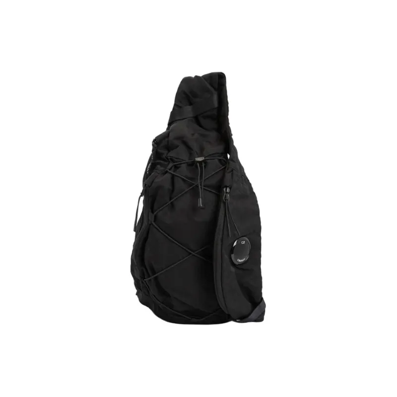 C.P.Company Solid Color Sling Bag Unisex Black-0
