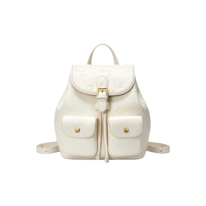 NUCELLE Artificial Leather Pegasus Collection Embossed Travel Bag Backpack Trumpets Women's Multicolor-0