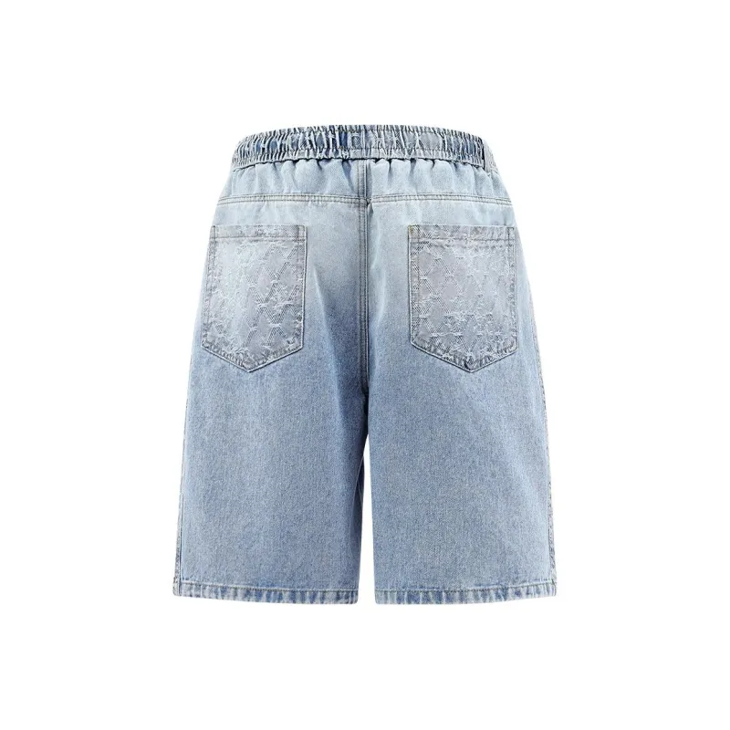 Fingercroxx Denim Shorts Unisex Light Blue-1