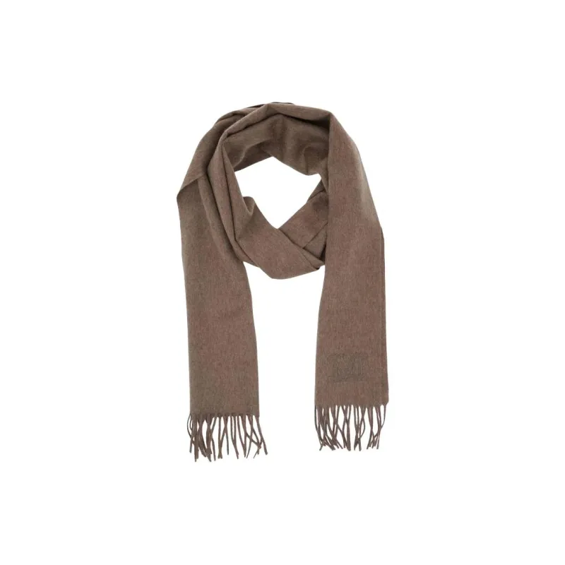 MaxMara Cashmere Knit Scarves Women's Brown-1