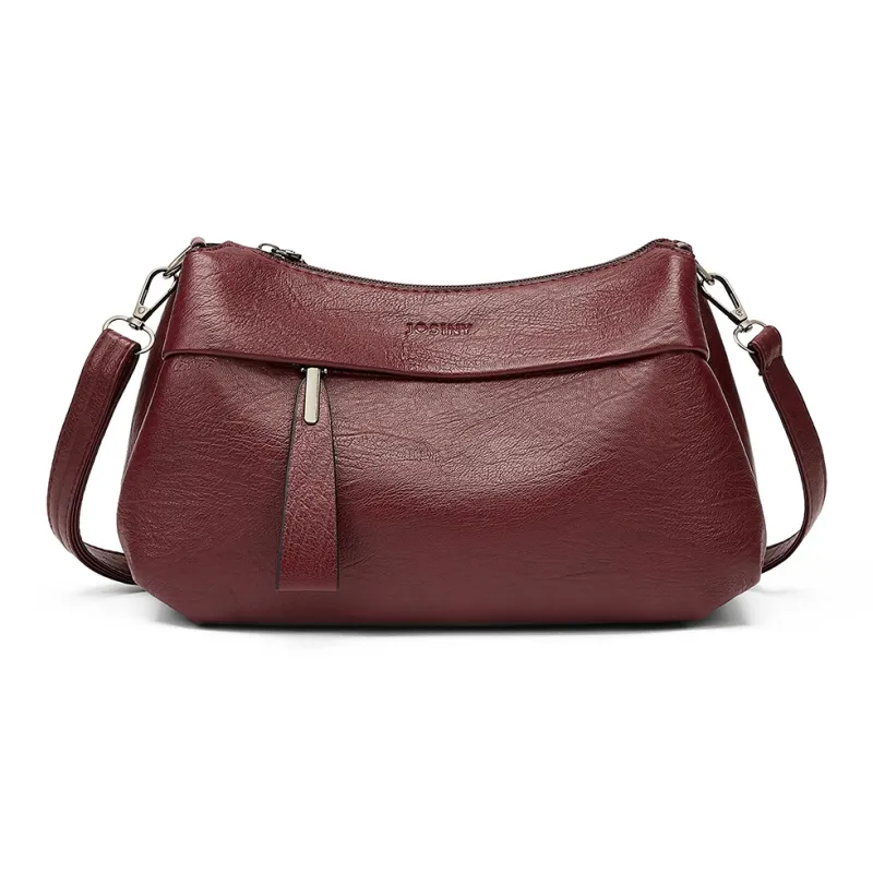 JOSINY Synthetic Leather Shoulder Bag Women's Knight Black/Misty Brown-15