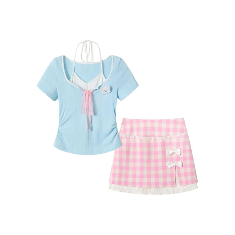 ABBY GODDESS Two Piece Skirt Sets Women's-0