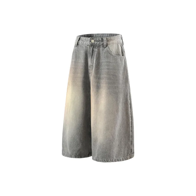 PENTAGONAL HEART Denim Shorts Men's-4