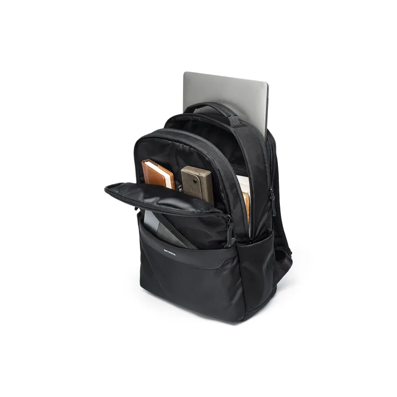 SEPTWOLVES Fabric Students Backpack Laptop Bag QPL Unisex Black-4