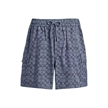 COACH SS25 Casual Shorts Men's Blue