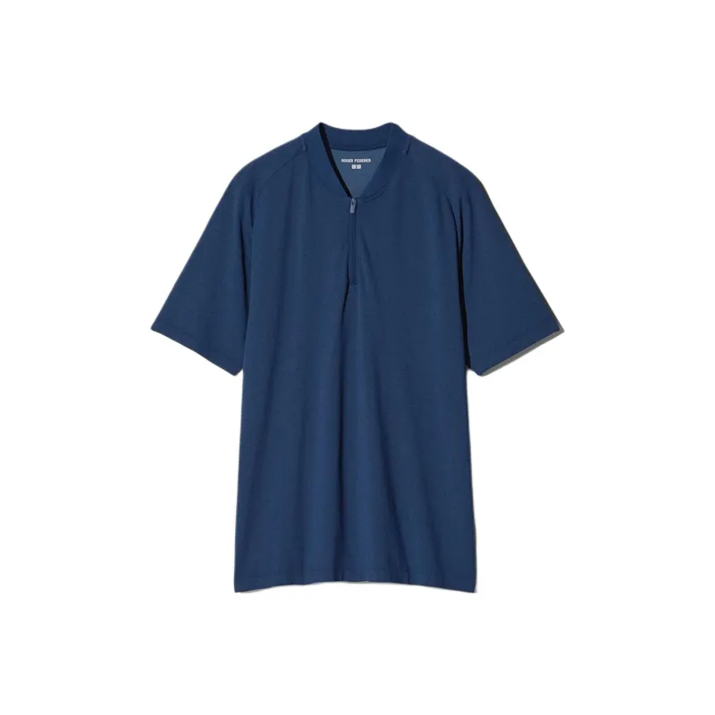 UNIQLO Polo Shirts Unisex Navy Blue-0