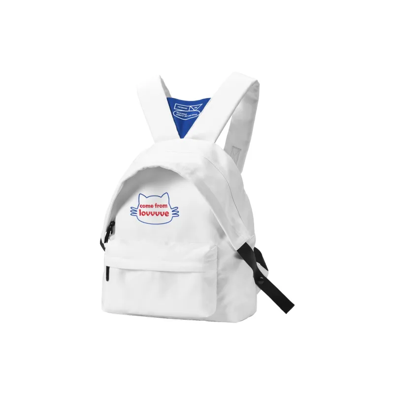 LOVVVVE PU Backpacks Regular Women's White-1