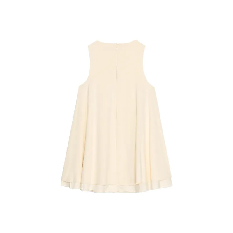 ZARA Sleeveless Dresses Women's Butter-1