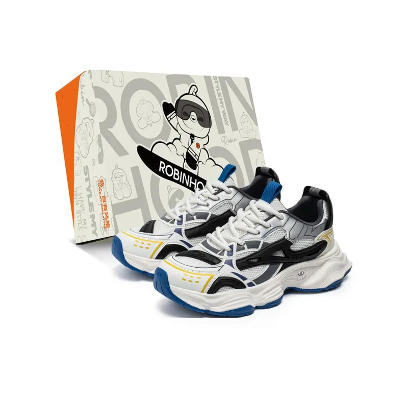 ROBINHOOD Slip Resistant, Abrasion Resistant, Breathable, Lightweight Low Top Chunky Sneakers Men's Box Included-1