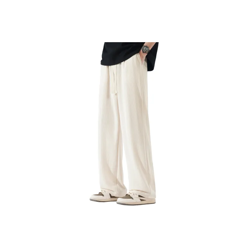 G21 Ice Silk Draped Wrinkle Resistant Knitted Sweatpants Unisex-18
