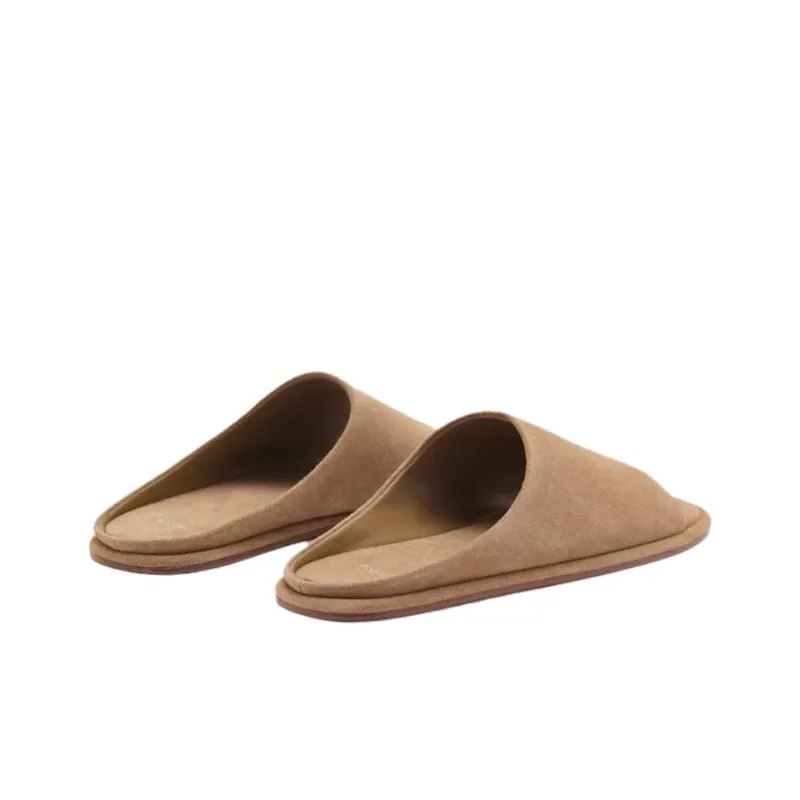 MANGO Abrasion Resistant Slide Slippers Women's Brown-4