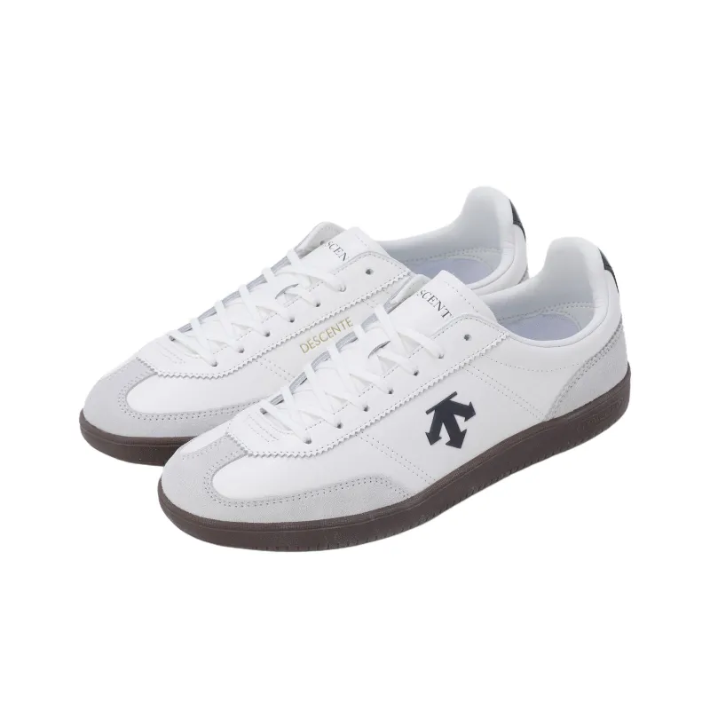 DESCENTE Edge Coat Anti Slip Wear Resistant Low Top Skateboard Shoes Unisex White-1