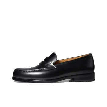 THOM WILLS Business Casual Versatile Calfskin Slip on Loafers Men's