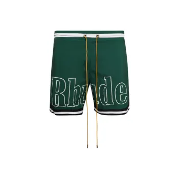 RHUDE Basketball Shorts Men's Green