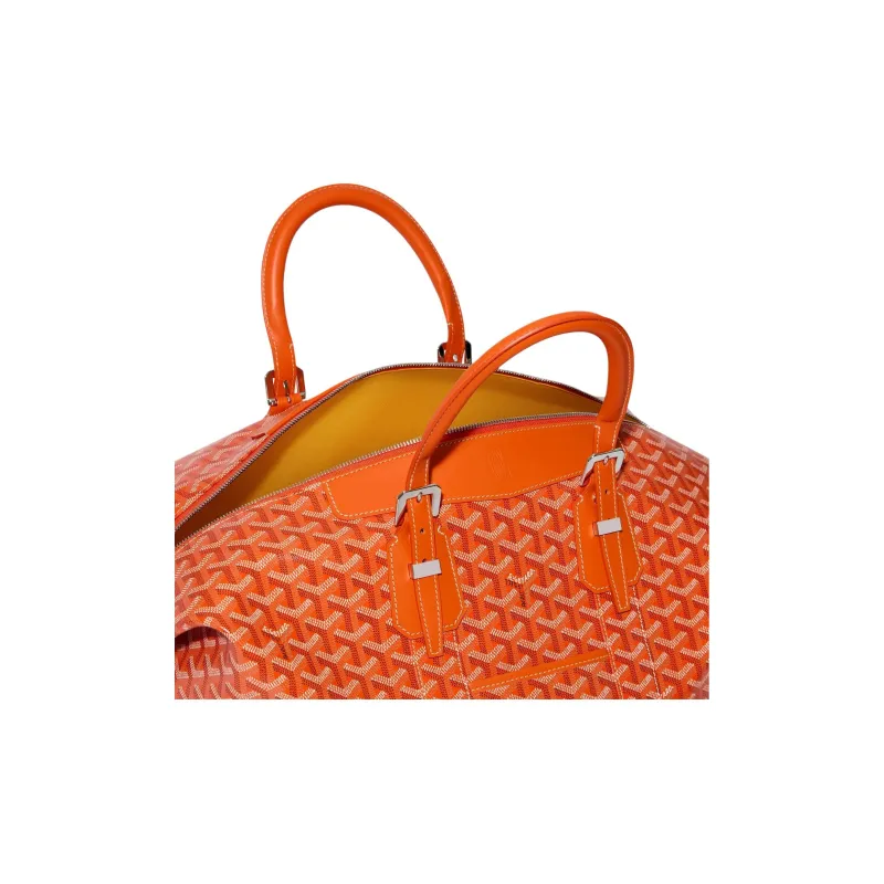 GOYARD Bowling Canvas Shoulder Bag, Crossbody Bag, Handbag, Travel Bag Unisex Orange-3