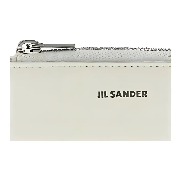 JIL SANDER Logo Embossed Zipped Cardholder-3