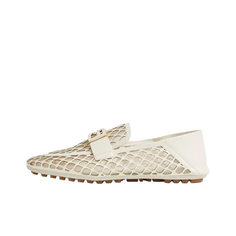 FENDI Baguette Casual Single Shoes Women's White-0