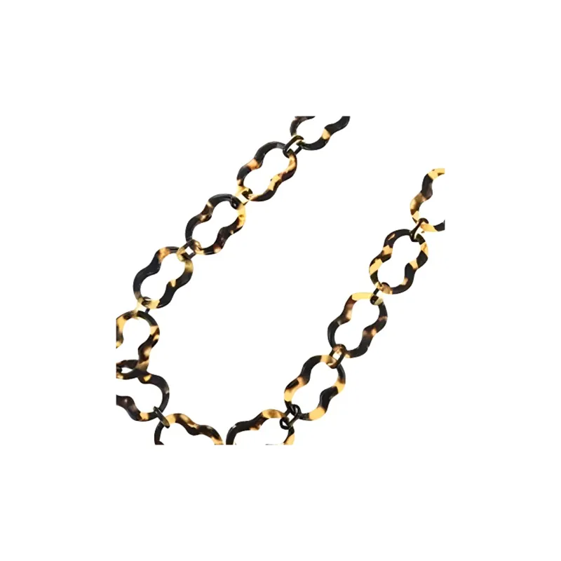 PRADA Plastic Necklaces Women's Brown-1