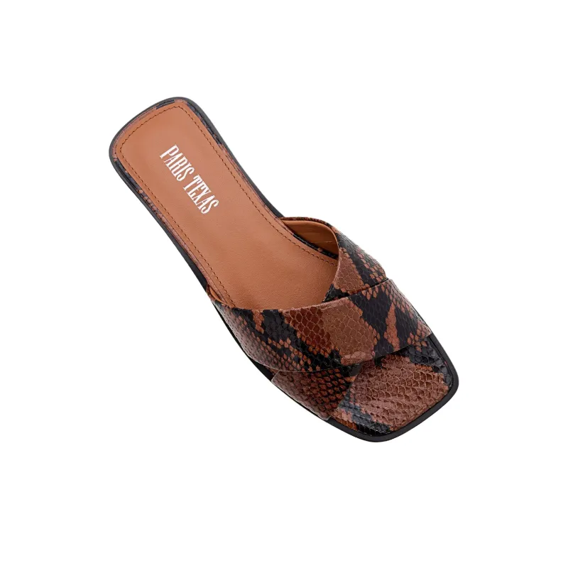 Paris Texas Abrasion Resistant Slide Slippers Women's Brown-4