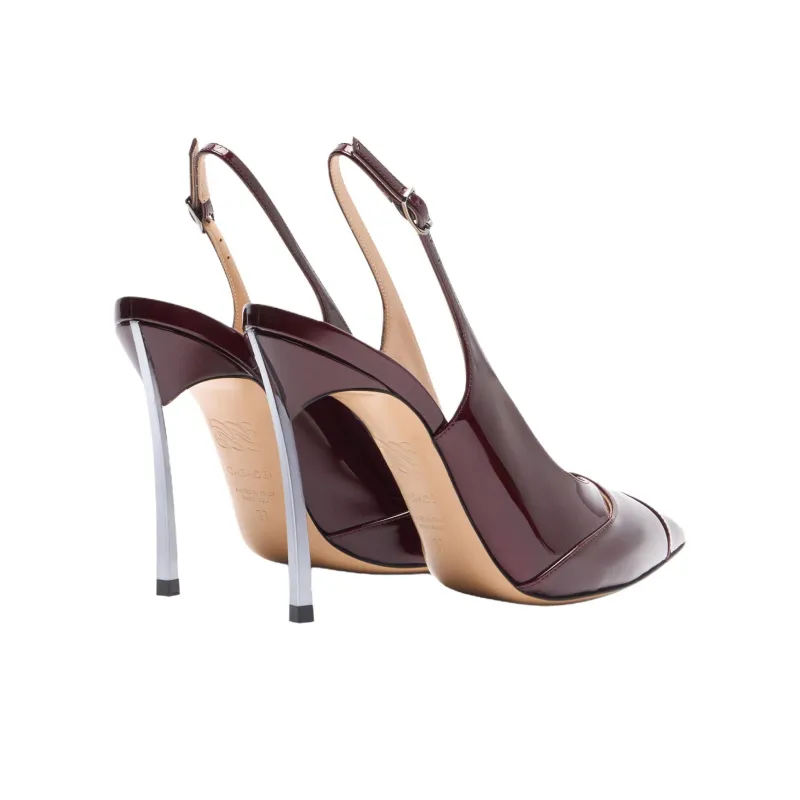 Casadei Samurai Blade Slim Heel High Heels 10cm Women's Burgundy-3