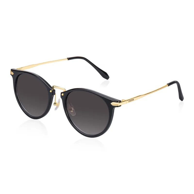VEGOOS Stainless Steel Round Sunglasses Women's-3