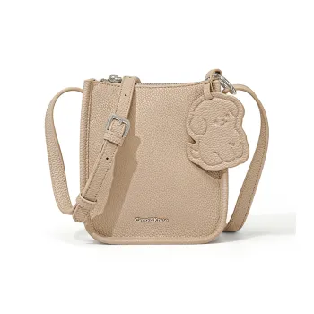 CinvaiKrose Cow Leather Shoulder Bag, Crossbody Bag, Summer Cell Phone Pouch, Small Bag Trumpets Women's Ecru/Khaki