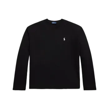 Polo Ralph Lauren Drop Shoulder Sleeve T Shirt Women's Black