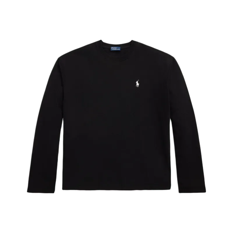 Polo Ralph Lauren Drop Shoulder Sleeve T Shirt Women's Black-0
