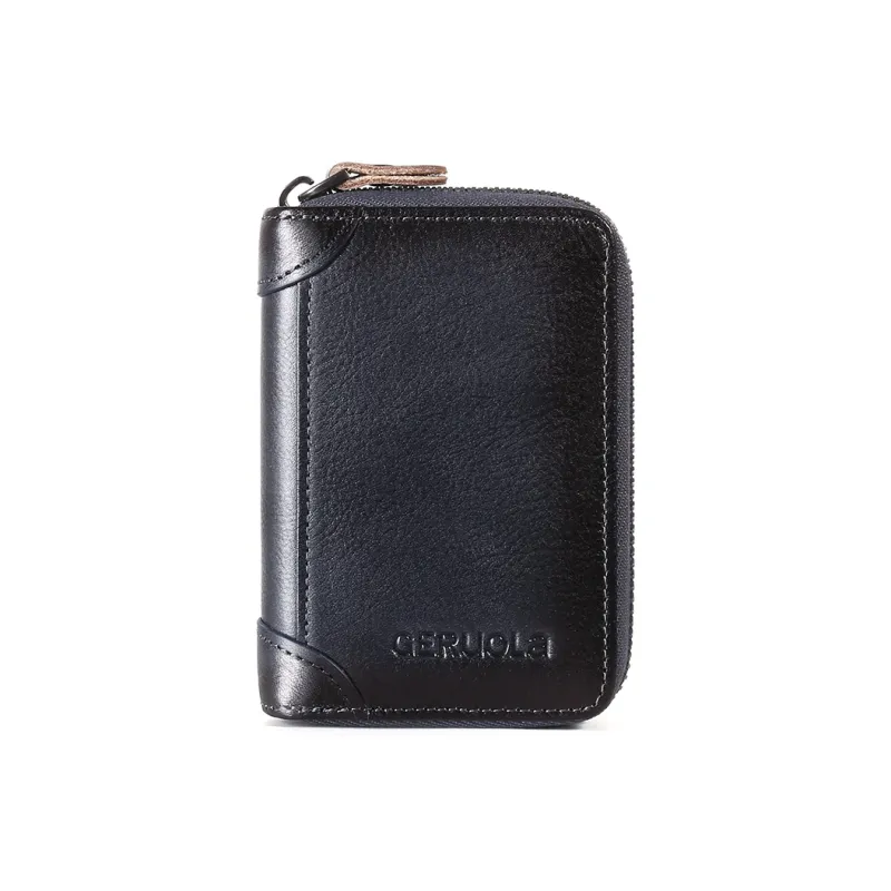 Gorora Top Grain Cow Leather Anti Skimming, Practical Card Holder Regular Unisex Multicolor-4