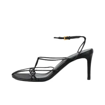 KHAITE Loulou One Strap Sandals 7.5cm Women's Black