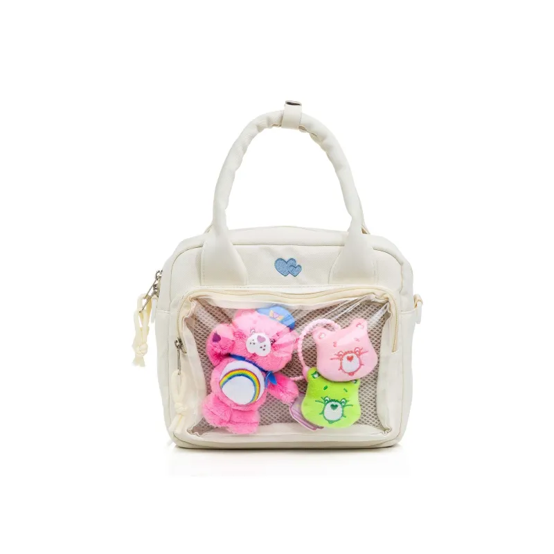 CAREBEARS Polyester Handbag Women's Beige/Pink-5