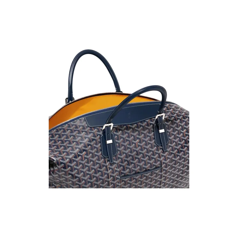 GOYARD Bowling55 Canvas Travel Bag Unisex Dark Blue-2