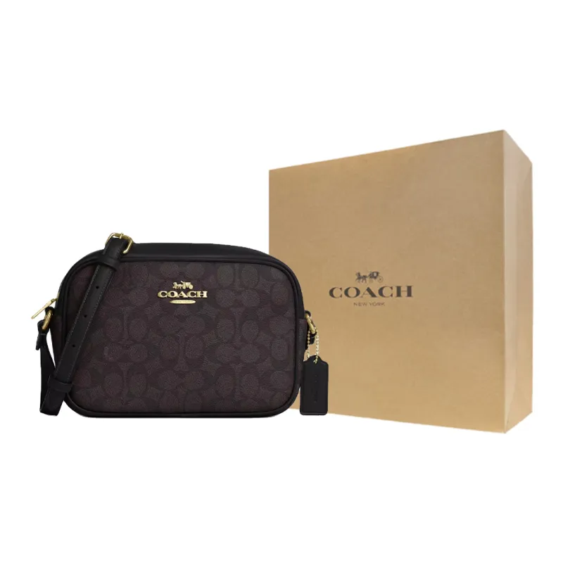 COACH Jamie Canvas Shoulder Bag Small Size Women's Brown-6