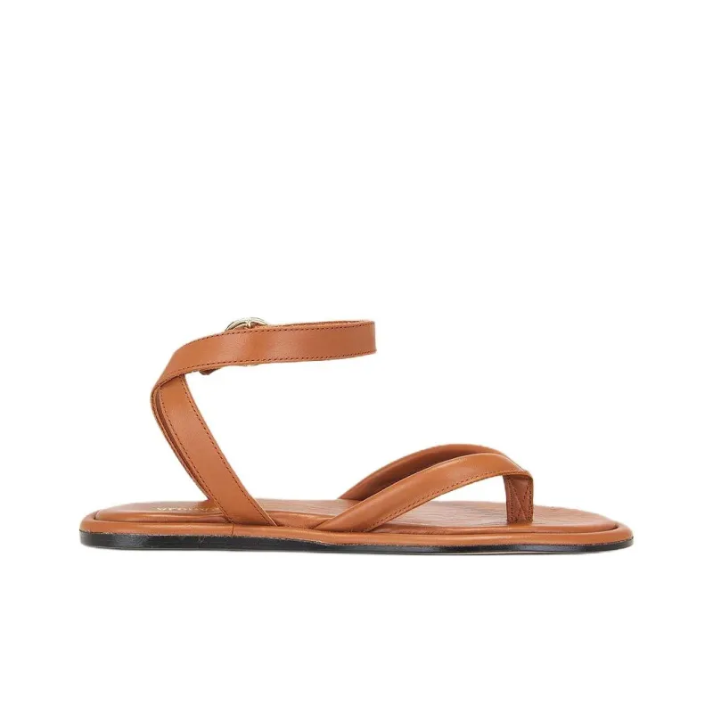 ALOHAS Seneca One Strap Sandals Women's Brown-1