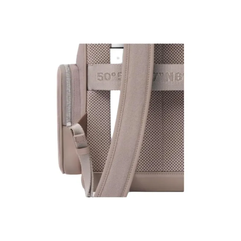 RIMOWA Never Still Canvas With Leather Backpack Trumpets Unisex Taupe-7