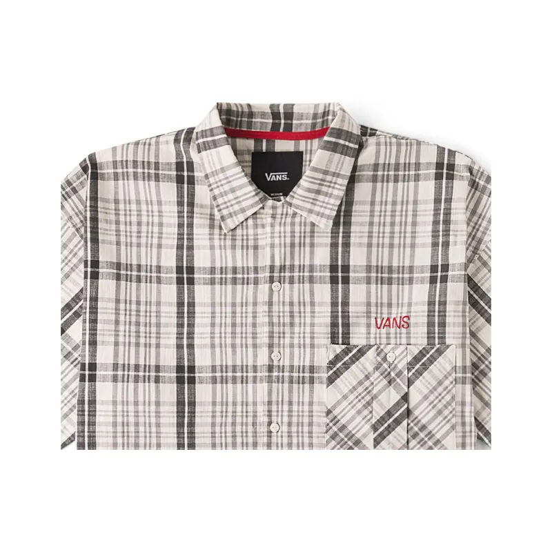 Vans TOKYO DESIGN COLLECTIVE Shirt Men's Light Gray Plaid-2