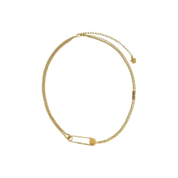 VERSACE Logo engraved Necklace
